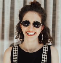 Woman on Glasses